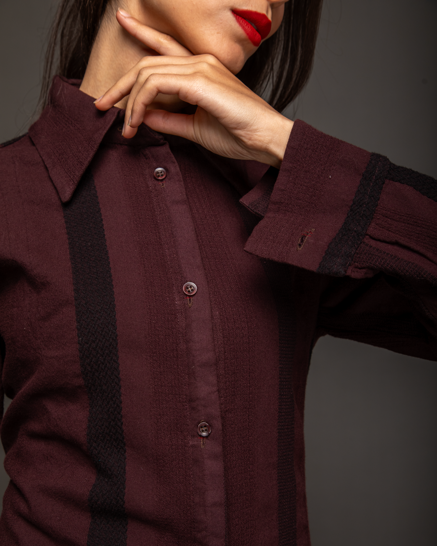 Lace Up Stripped Set