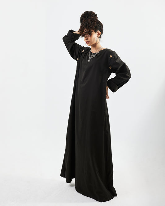 Removable Sleeves Dress