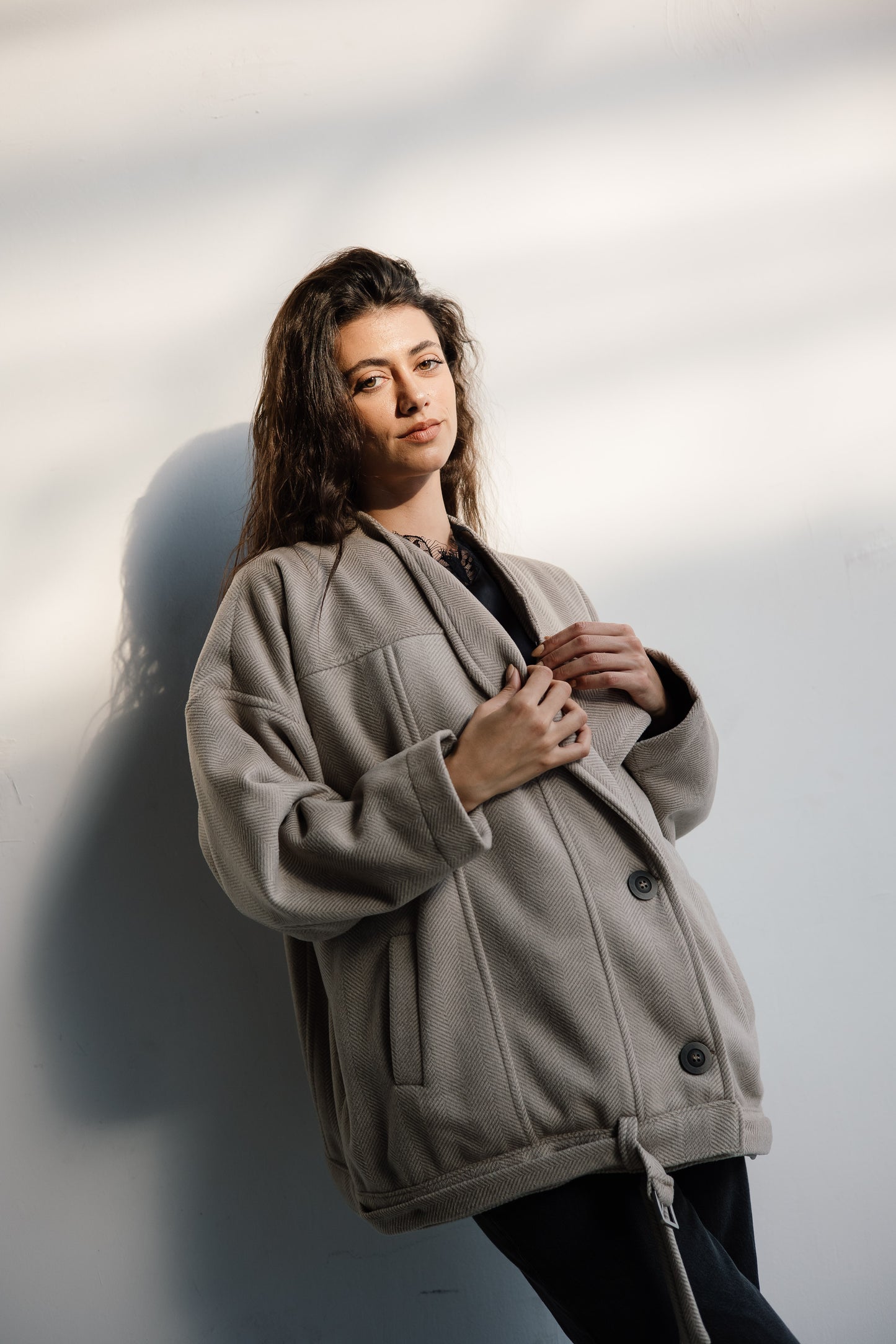 50% FLASH SALE Uneven lapels jacket