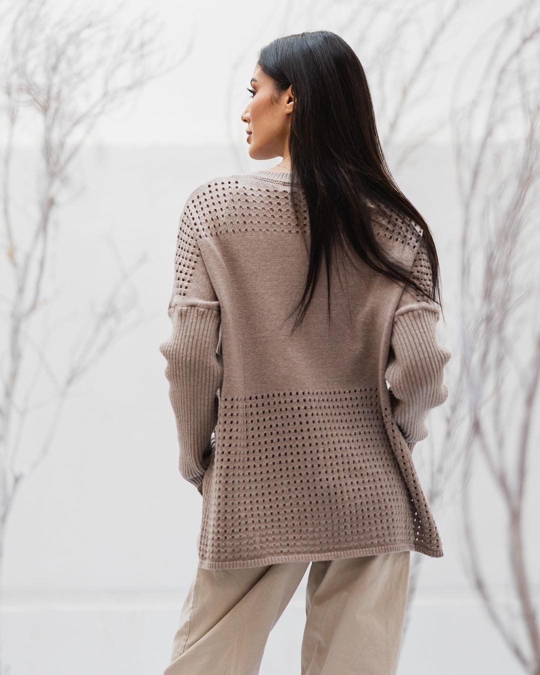 Pointelle Sweater