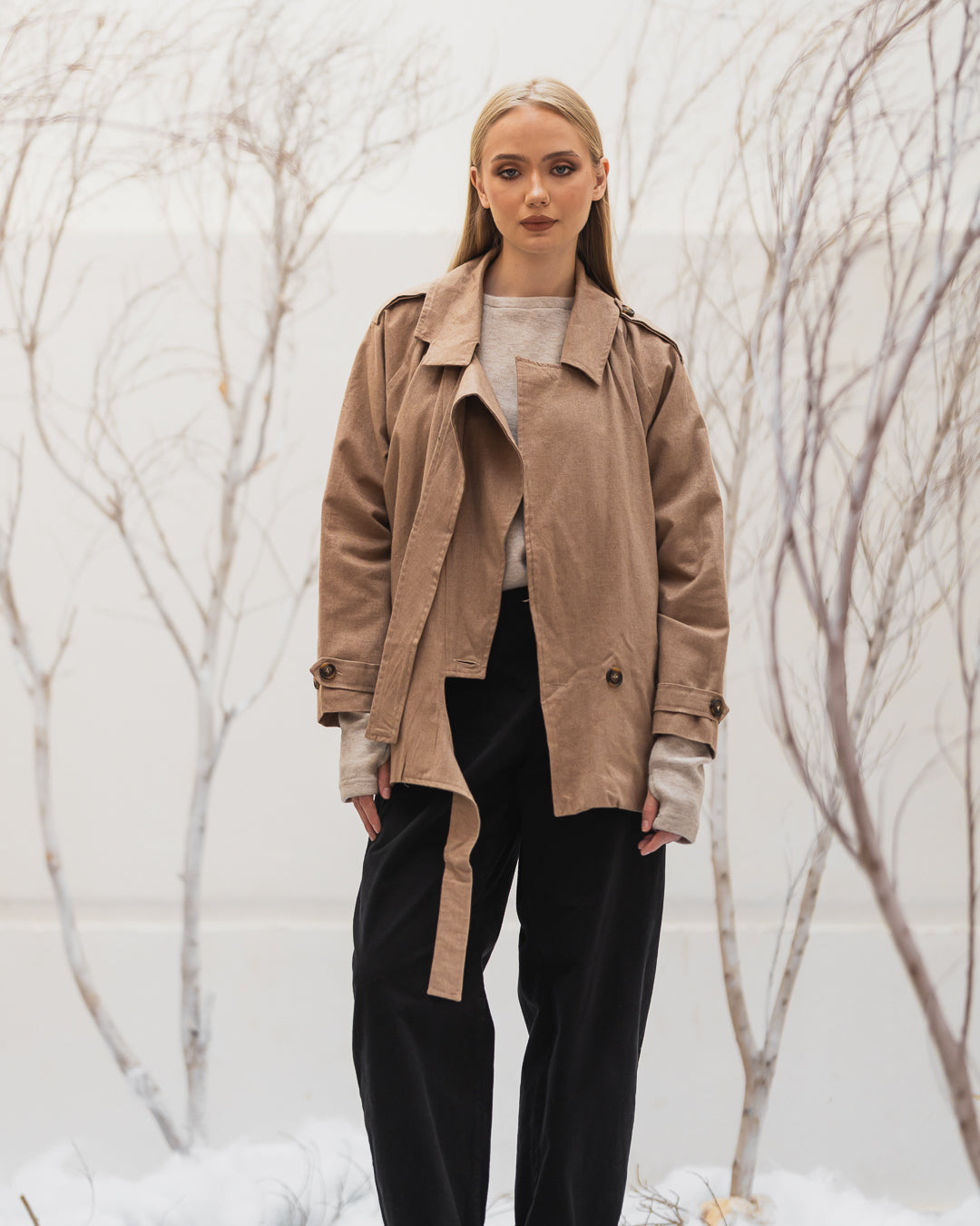 Double-breasted Trench Jacket