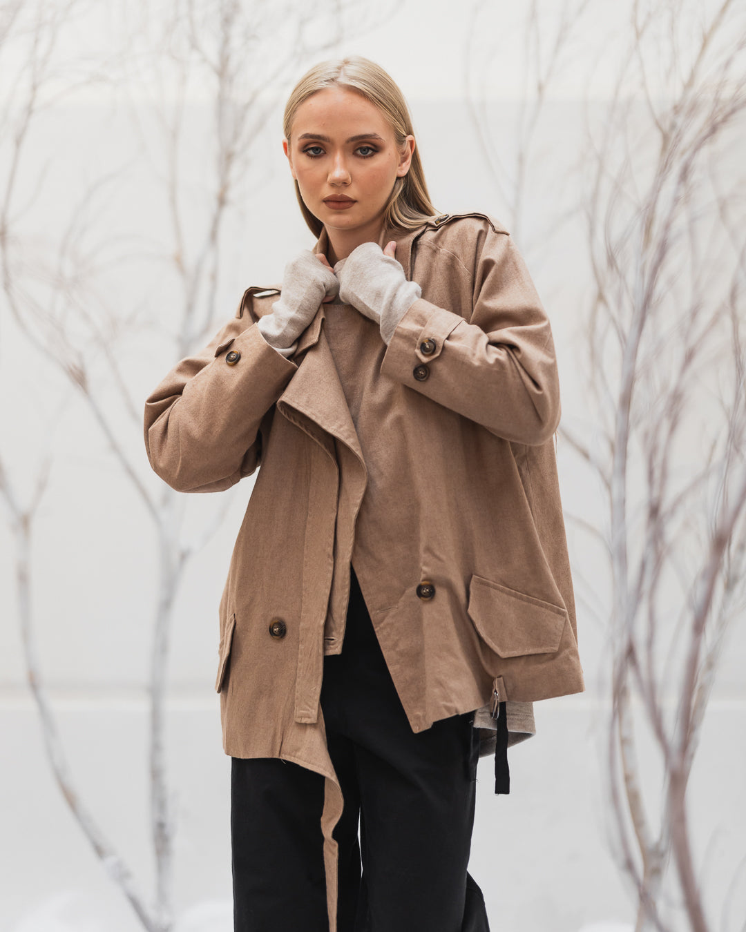 Double-breasted Trench Jacket