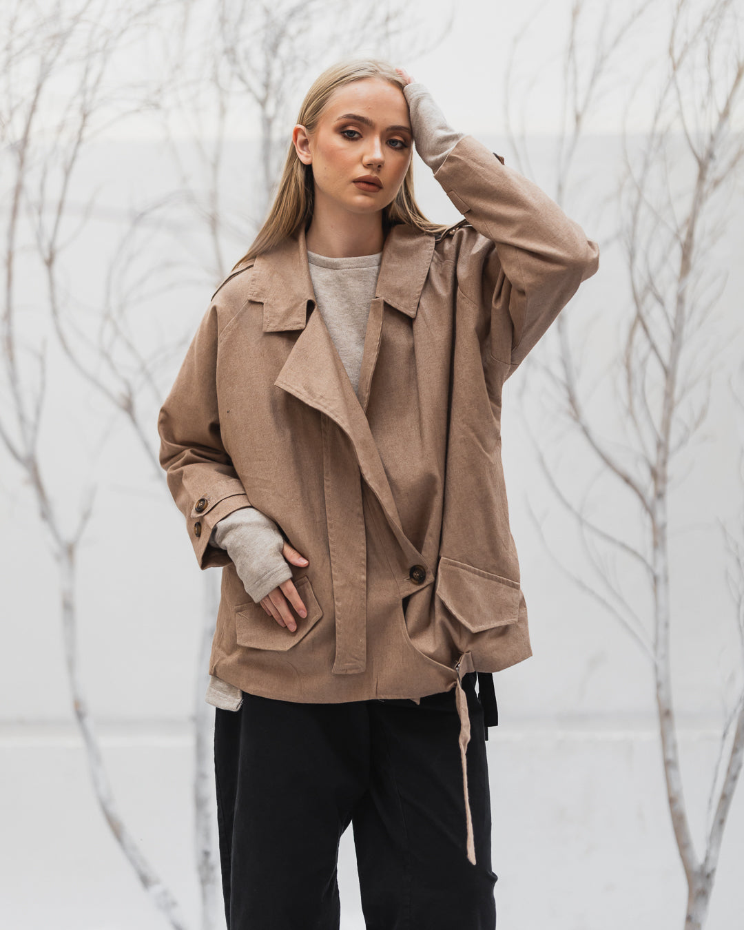 Double-breasted Trench Jacket