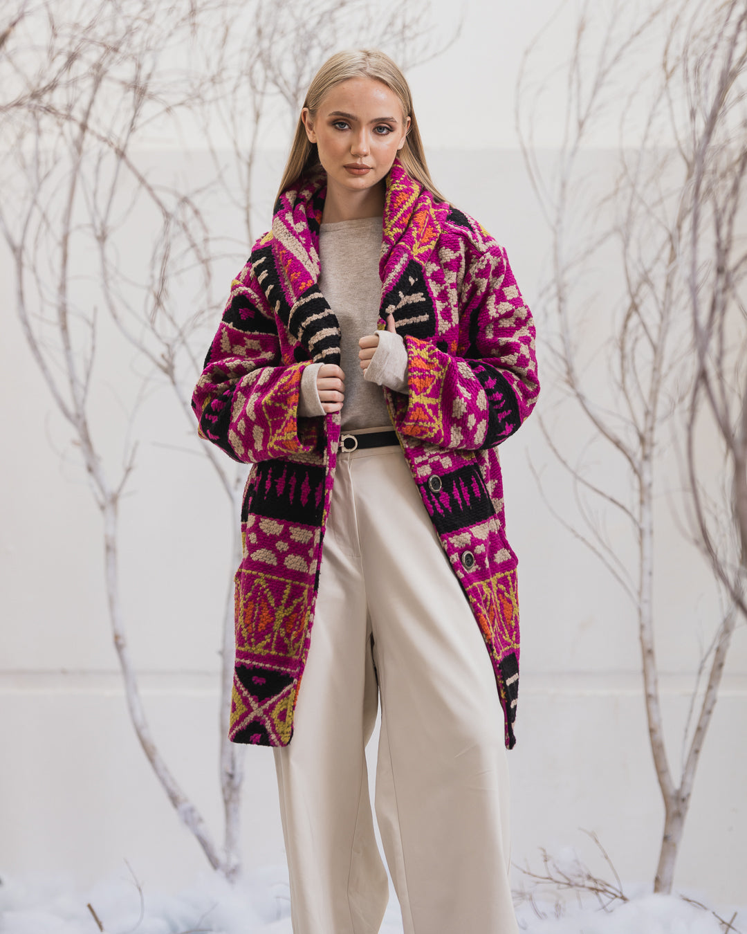 Icon Jacquard Coat