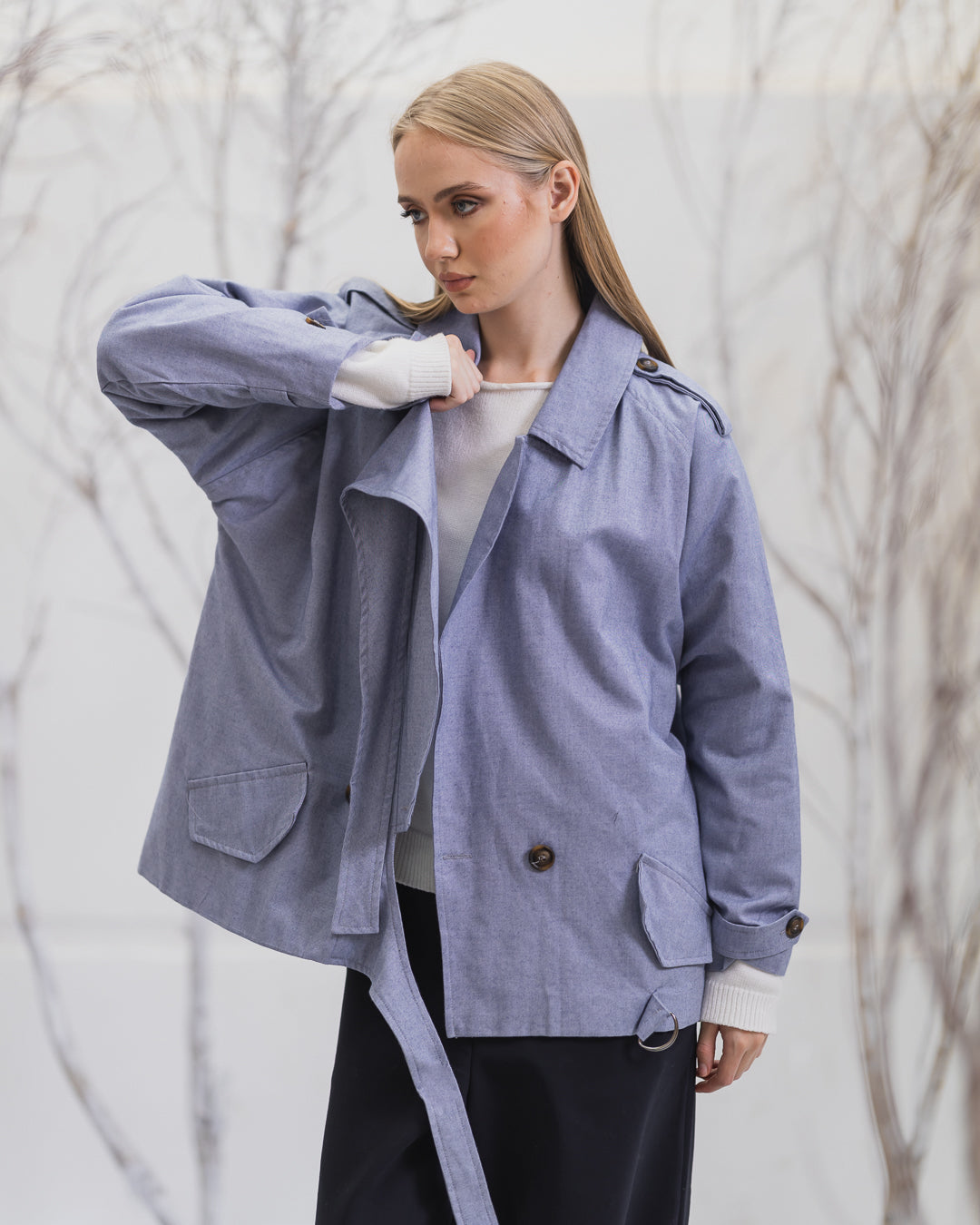 Double-breasted Trench Jacket