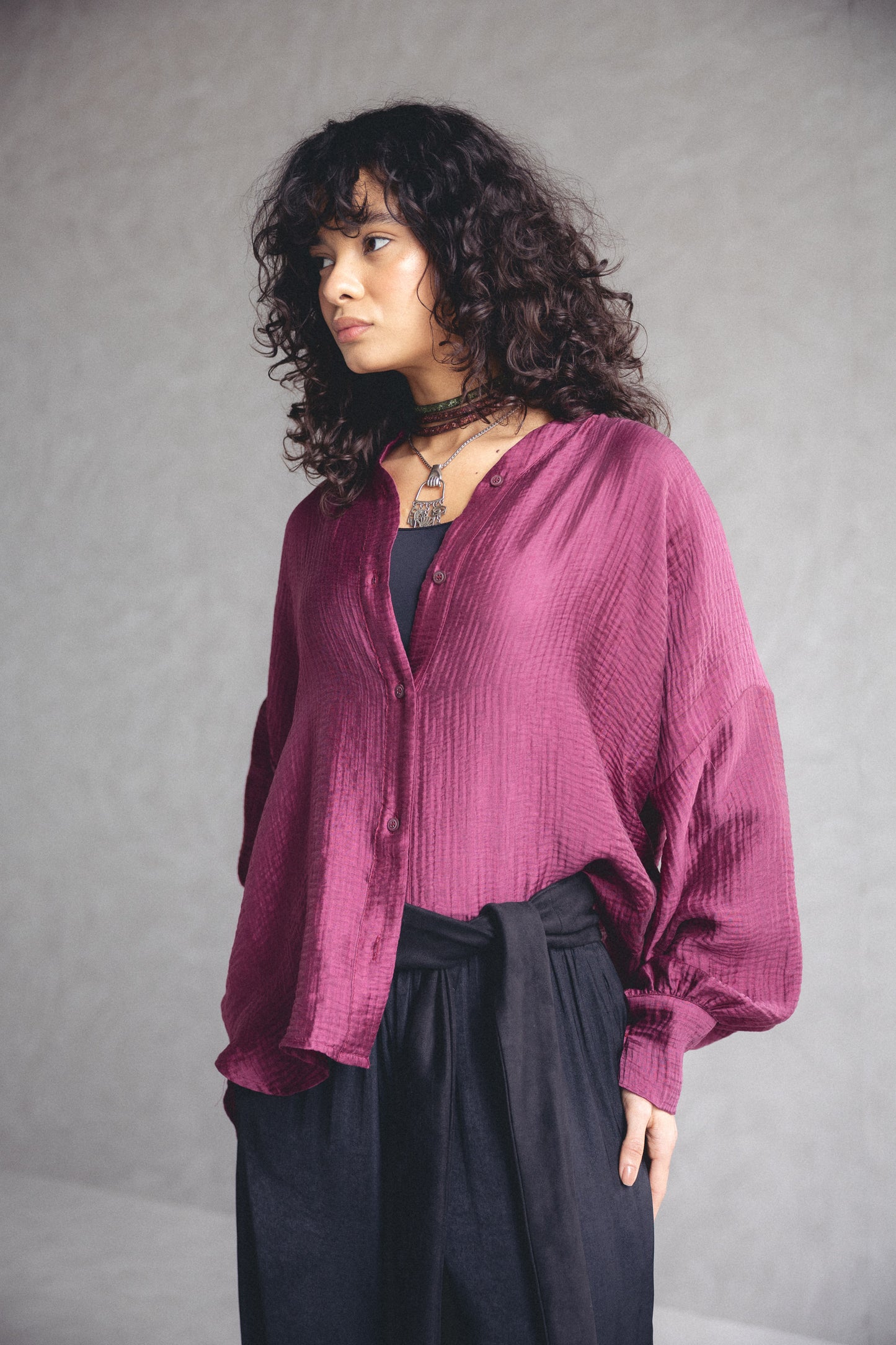 Framed Crinkled Shirt