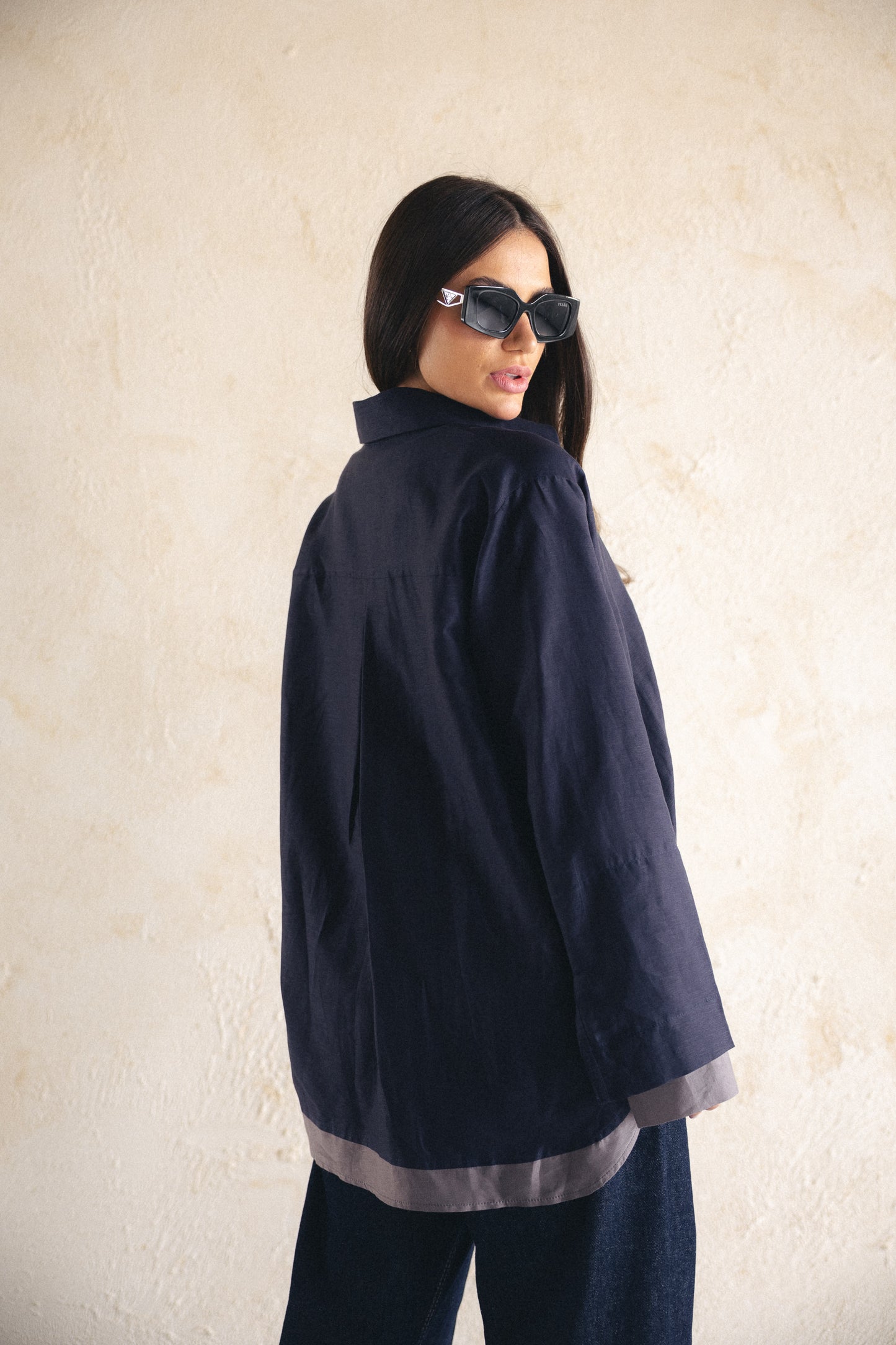 Calm fit linen shirt