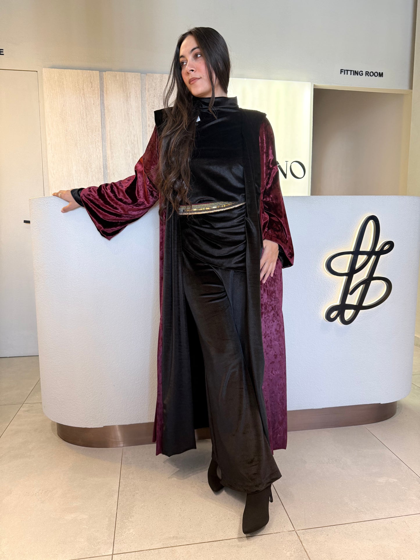 Baraka kaftan بَركة ( Double Face)( comes with its belt)