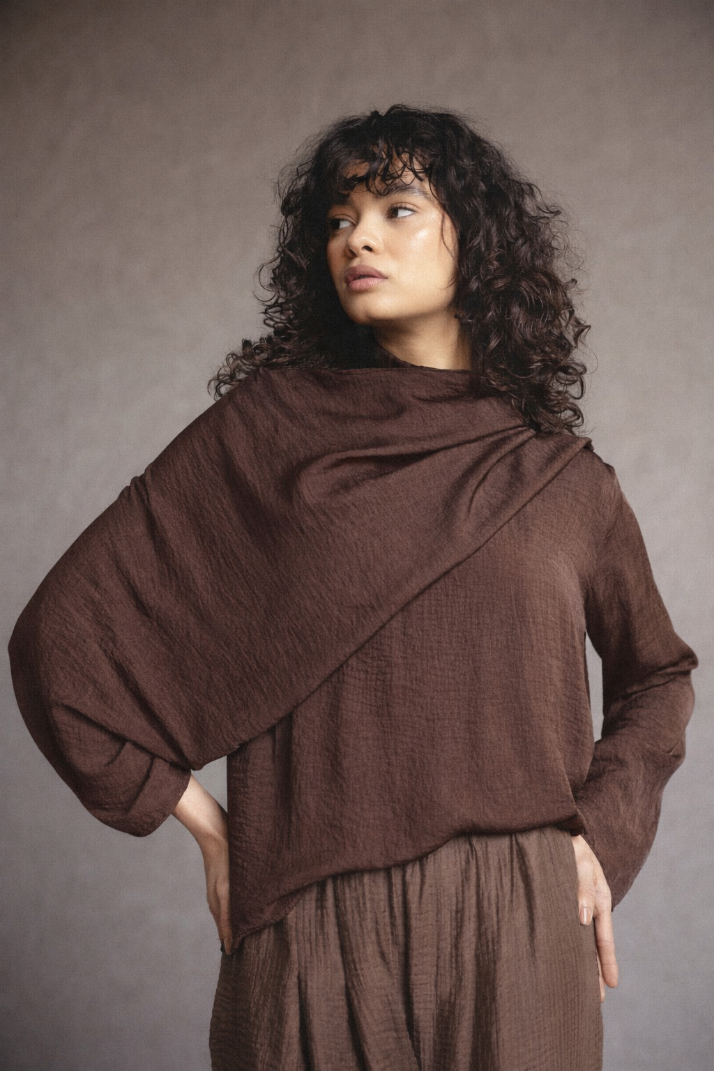 Floating shawl Shirt