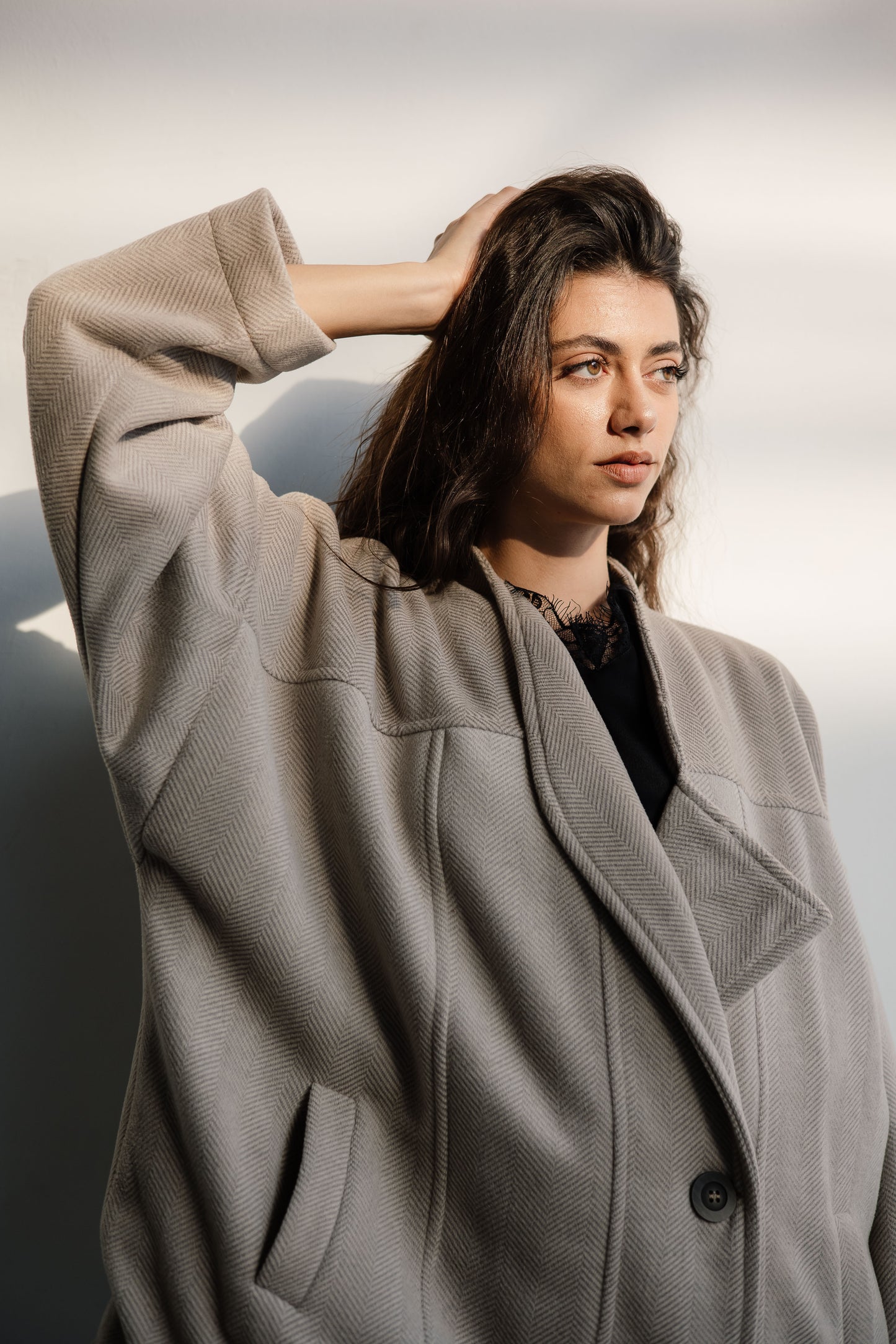 50% FLASH SALE Uneven lapels jacket