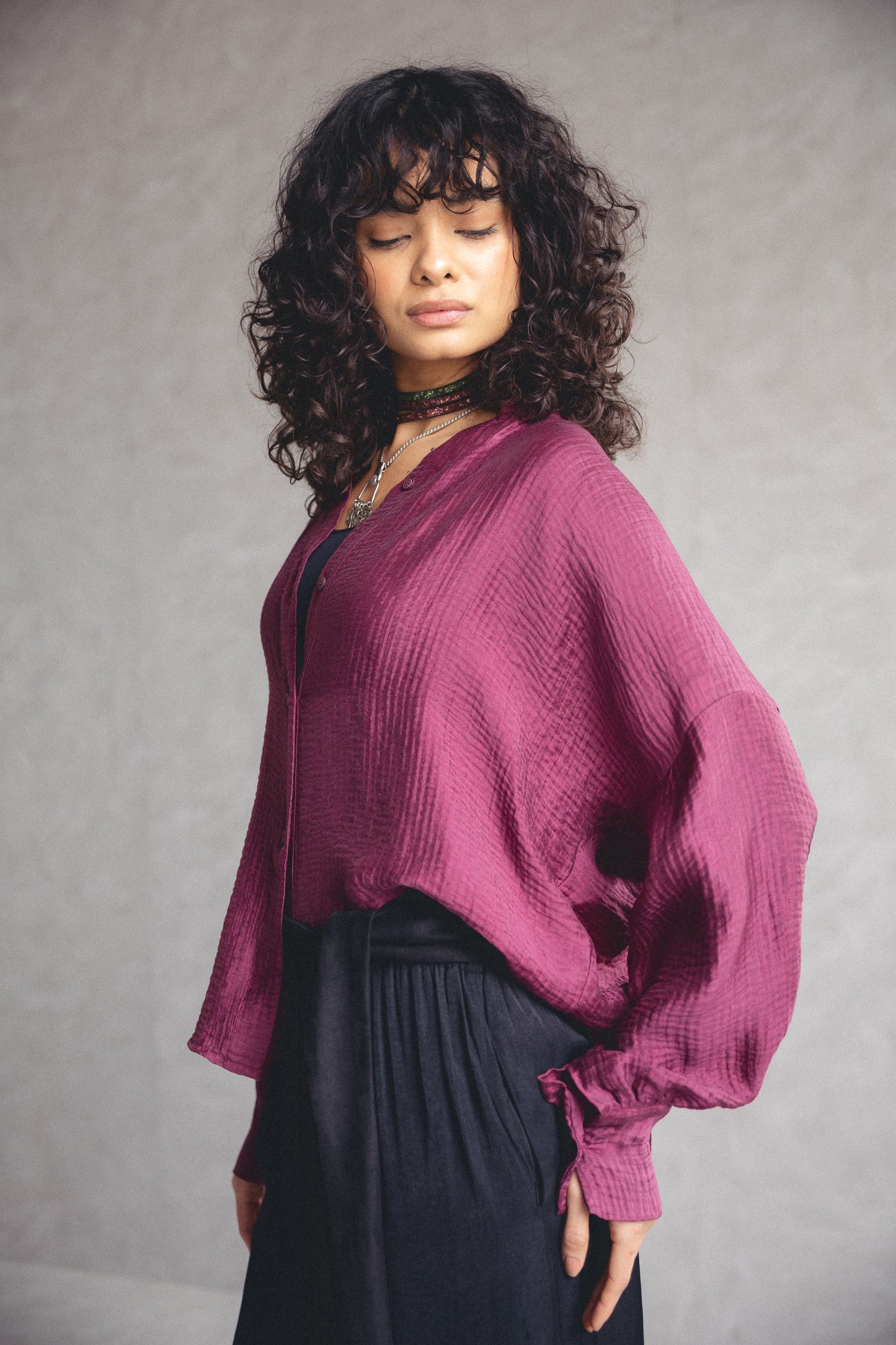 Framed Crinkled Shirt