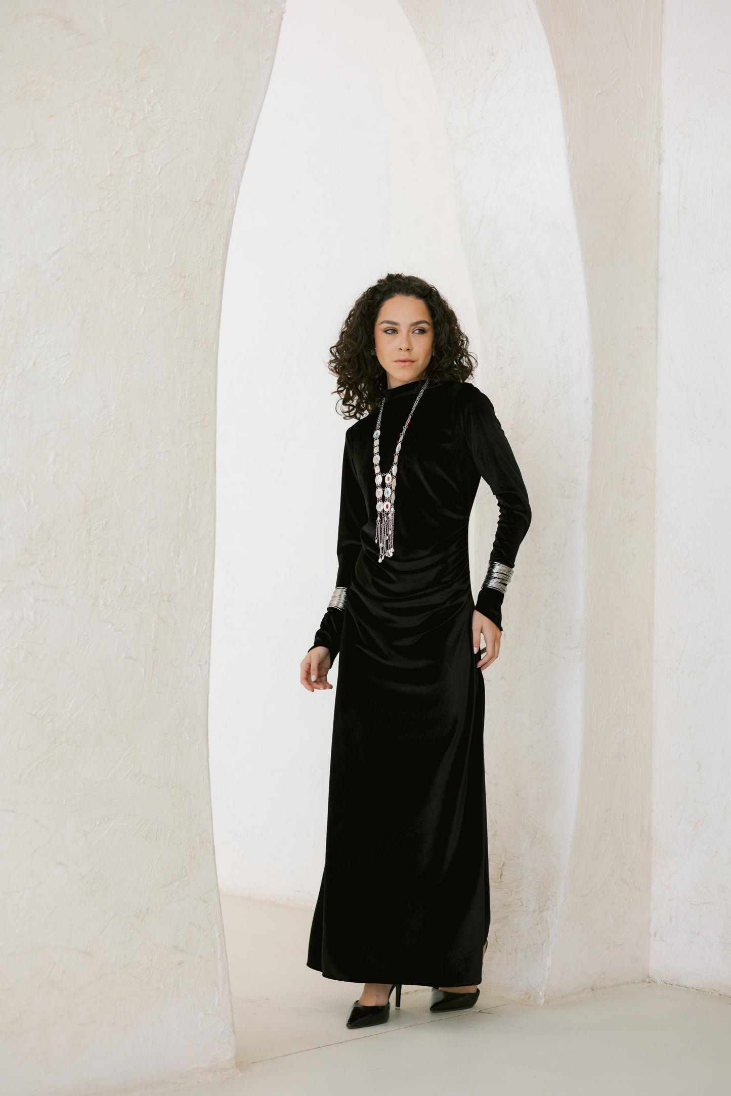 Mawadda velvet dress مَوَدَّة