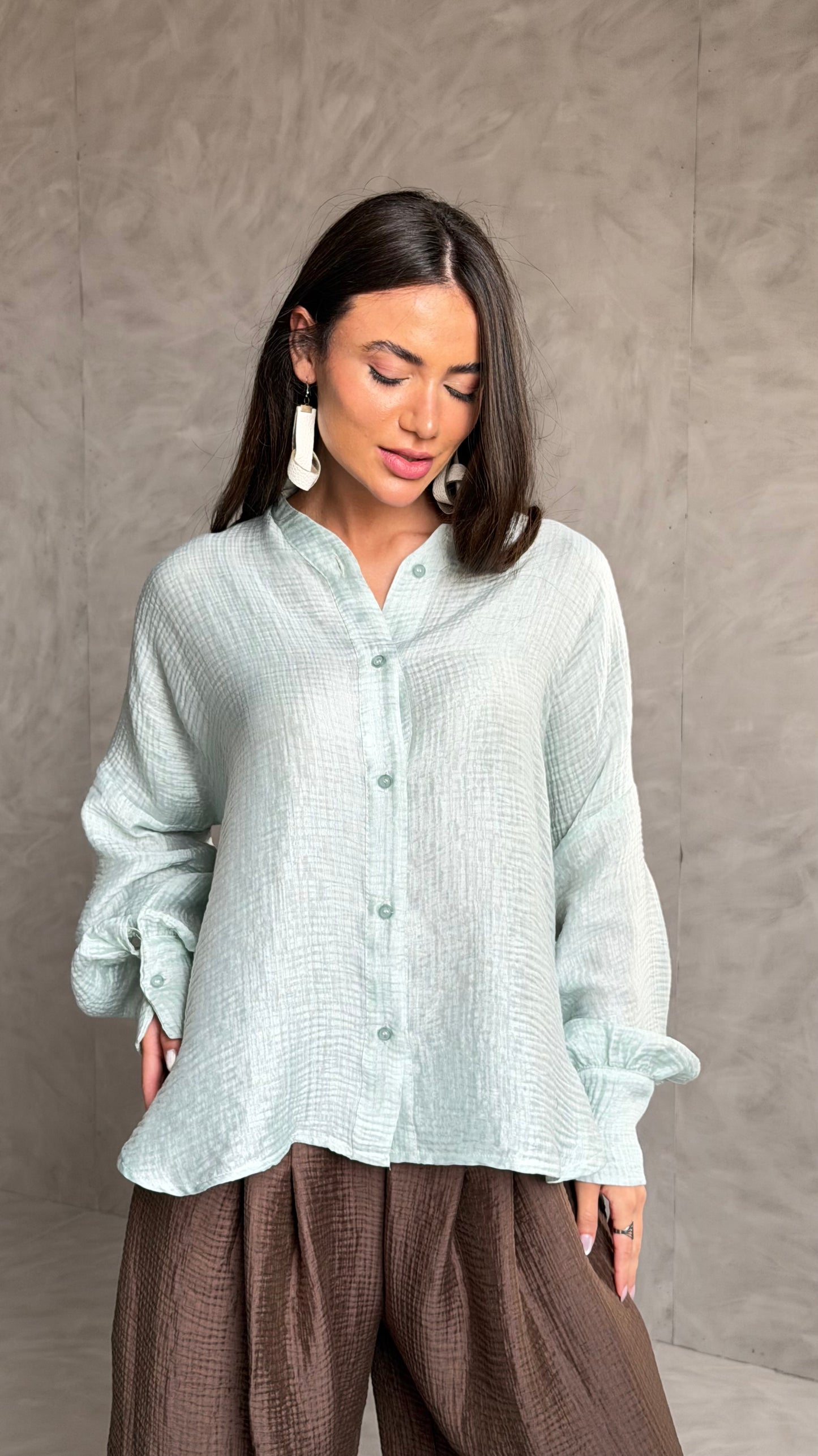 Framed Crinkled Shirt