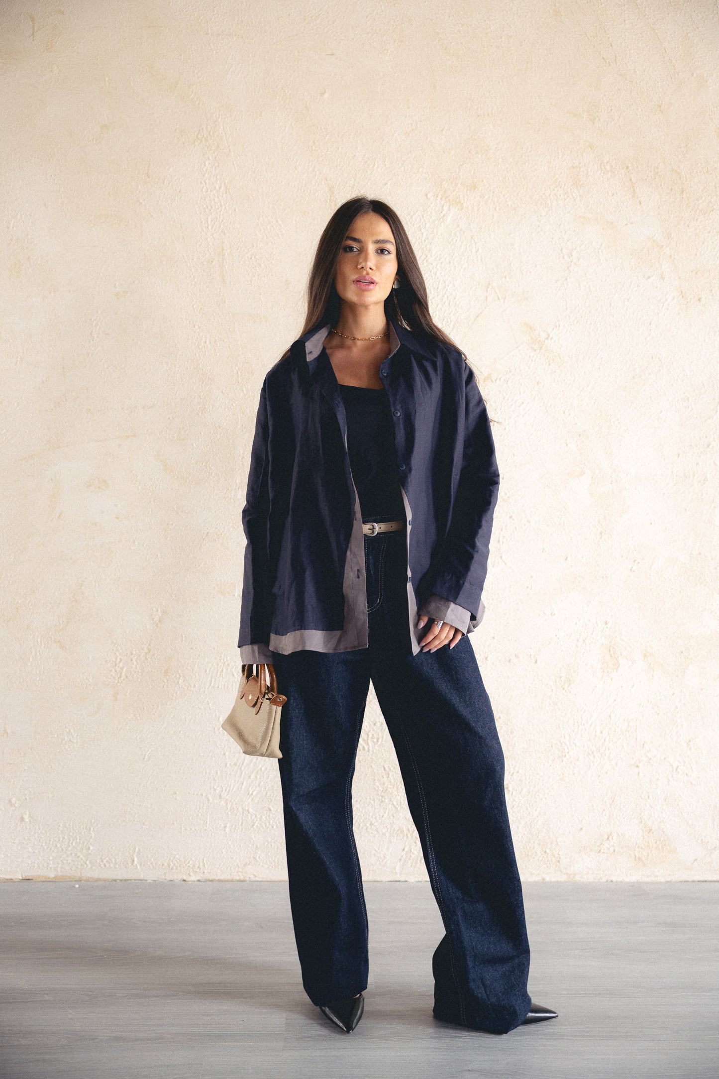 Calm fit linen shirt