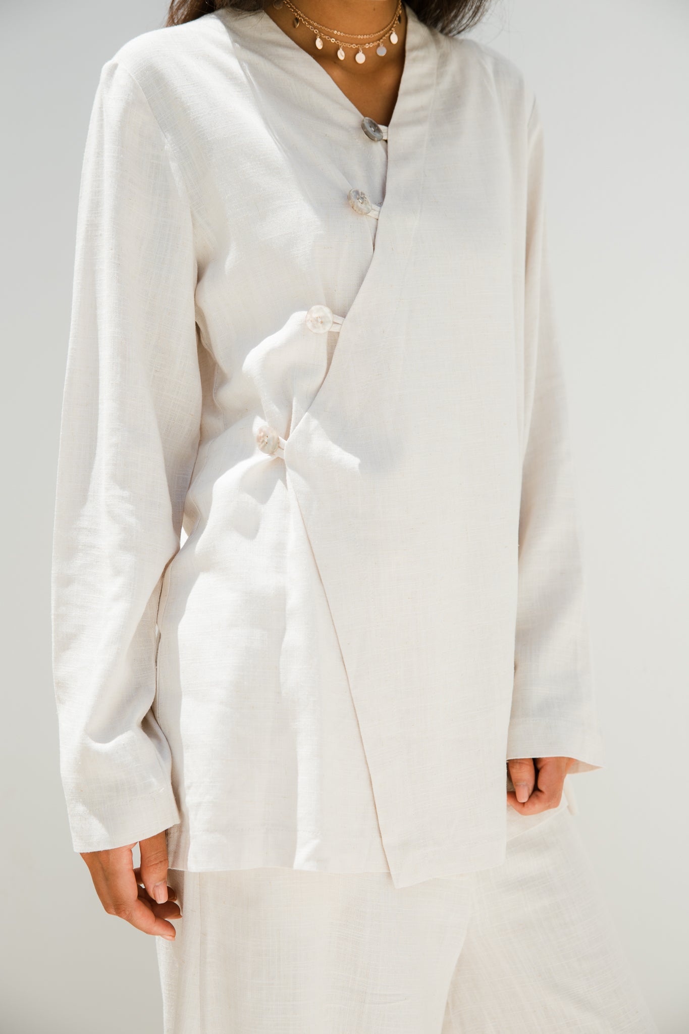 Pearl off white shirt
