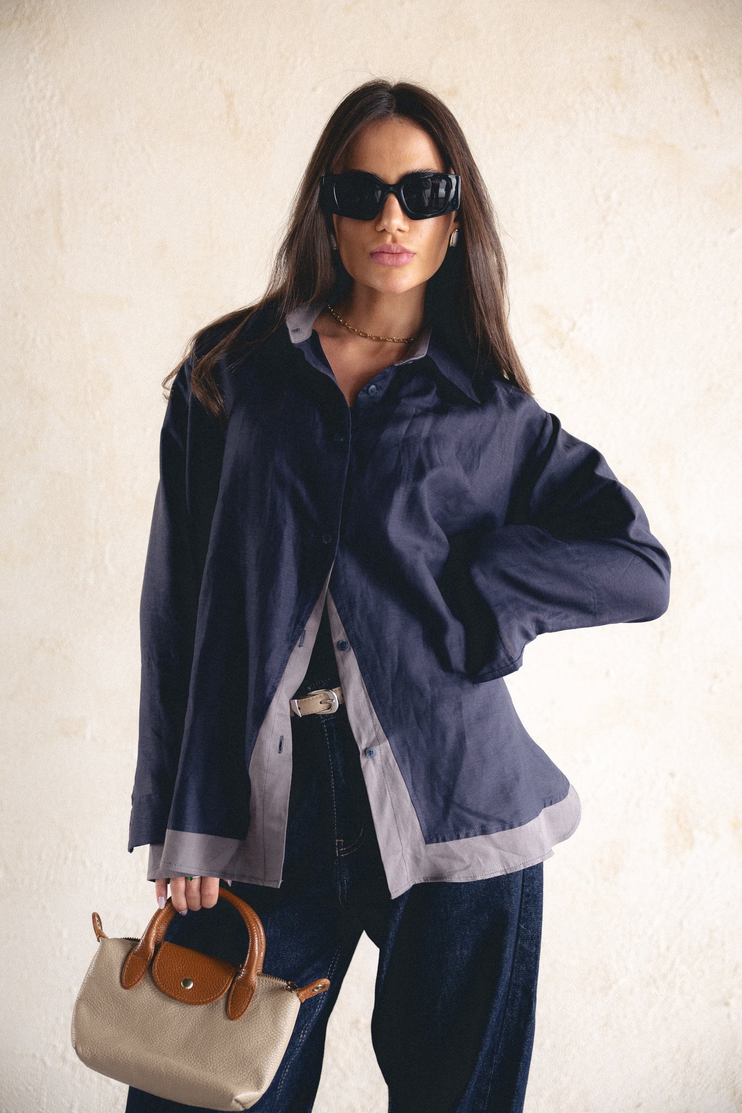 Calm fit linen shirt