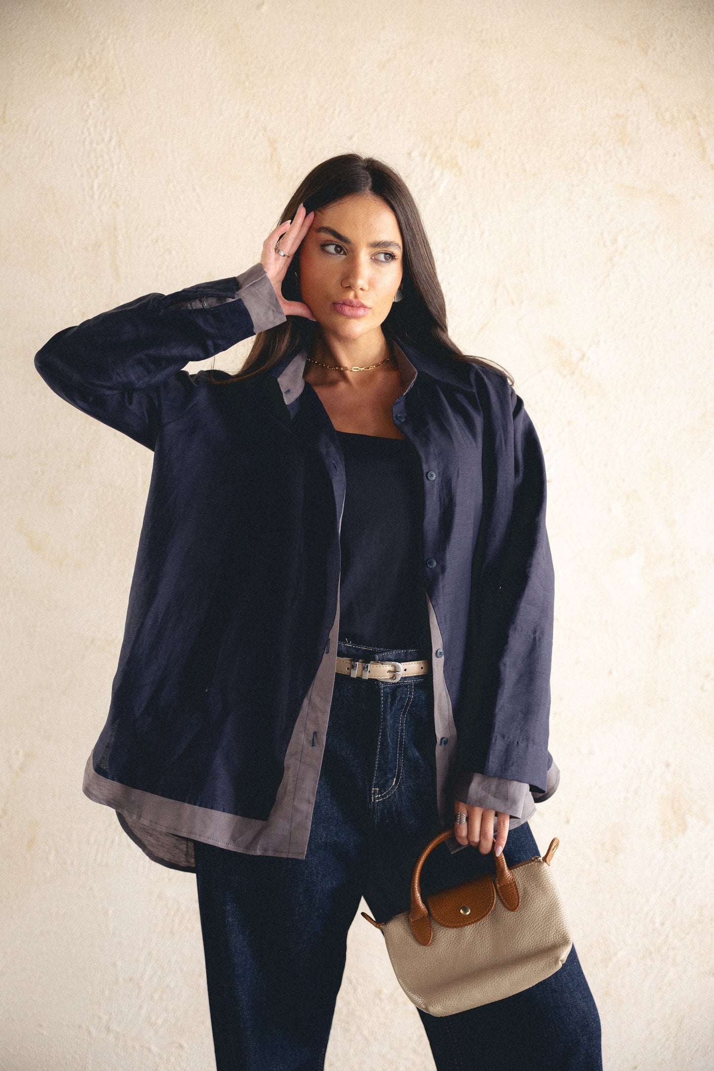 Calm fit linen shirt