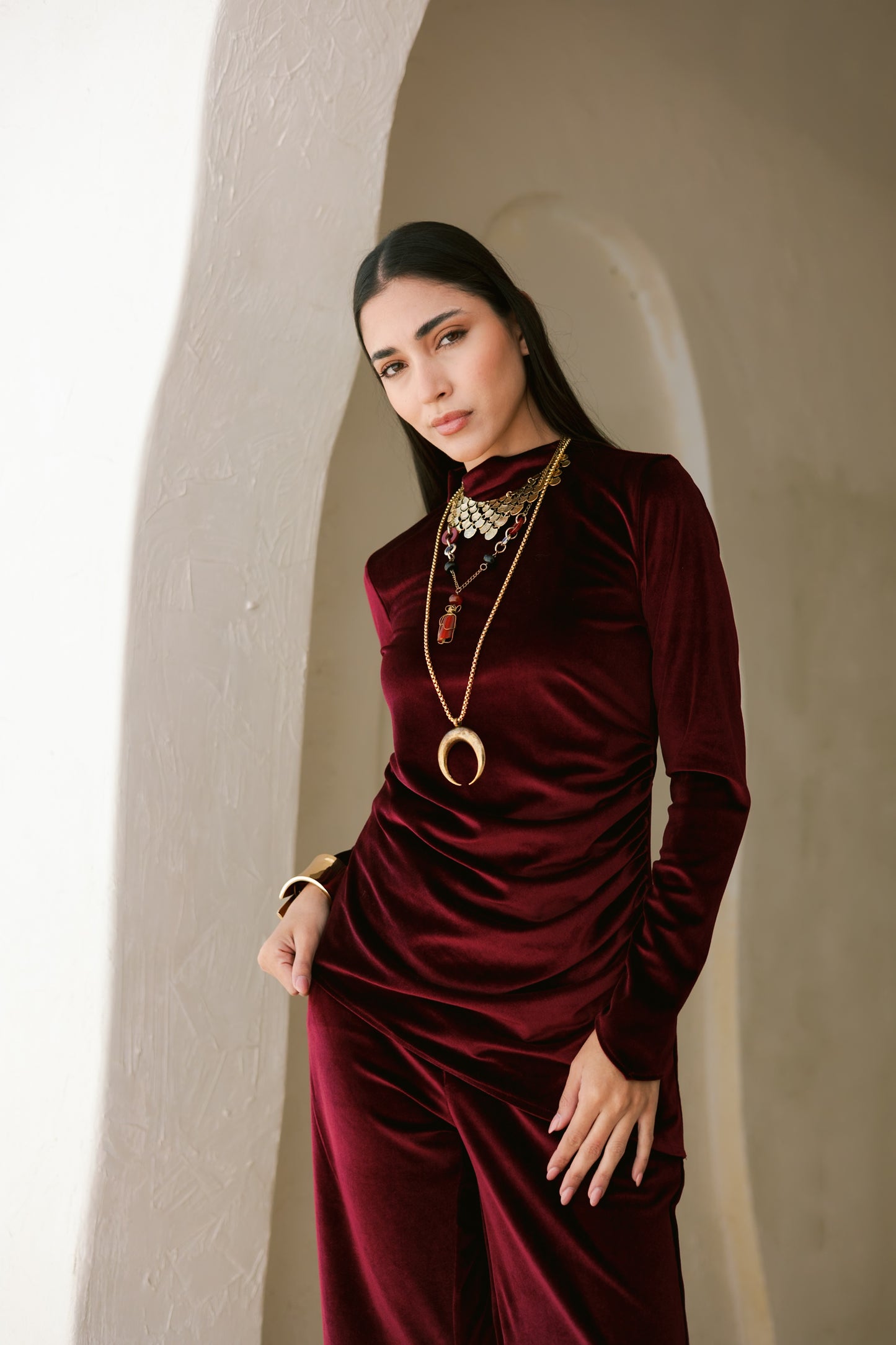 Noor velvet Top نُور