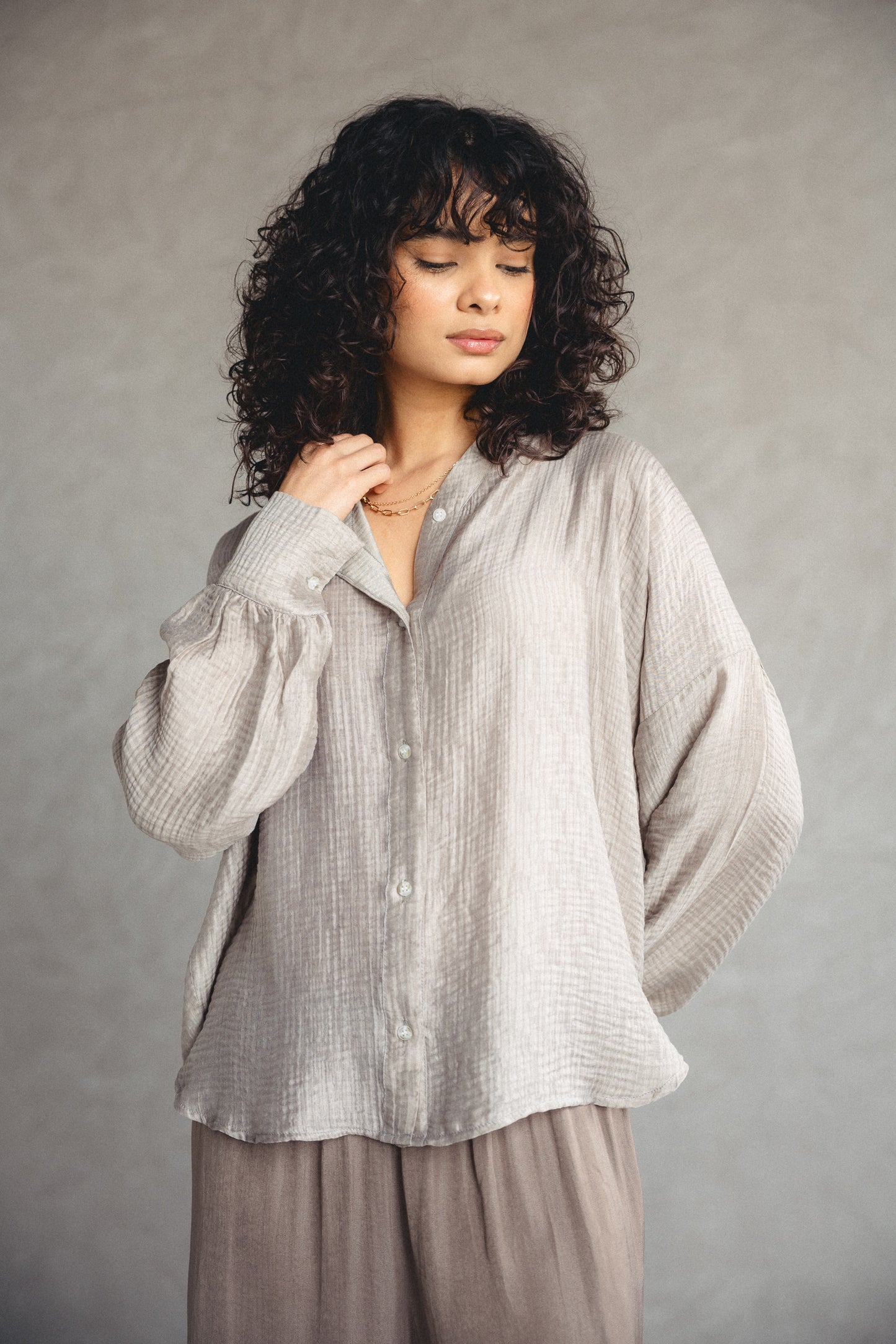 Framed Crinkled Shirt