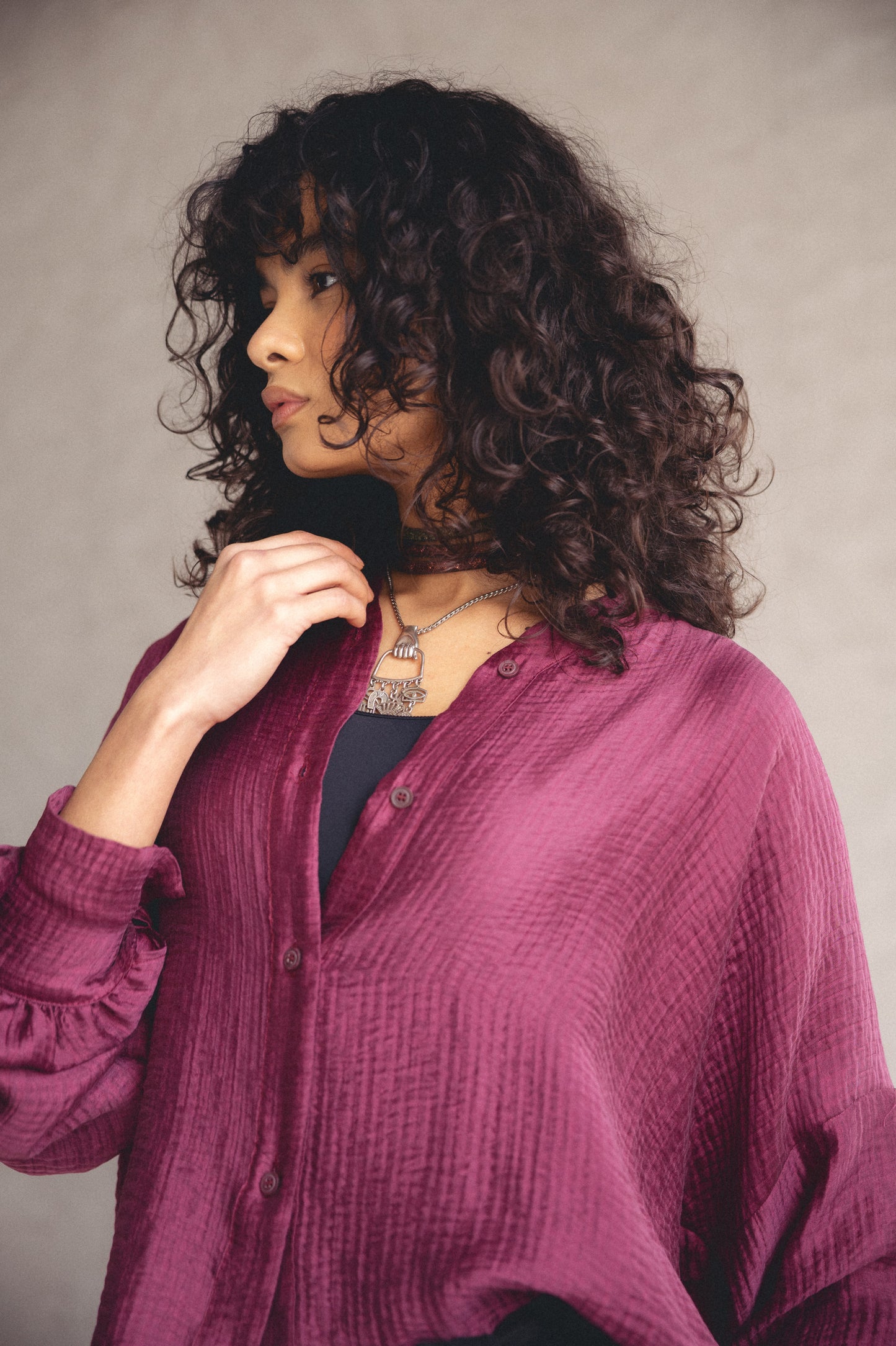 Framed Crinkled Shirt