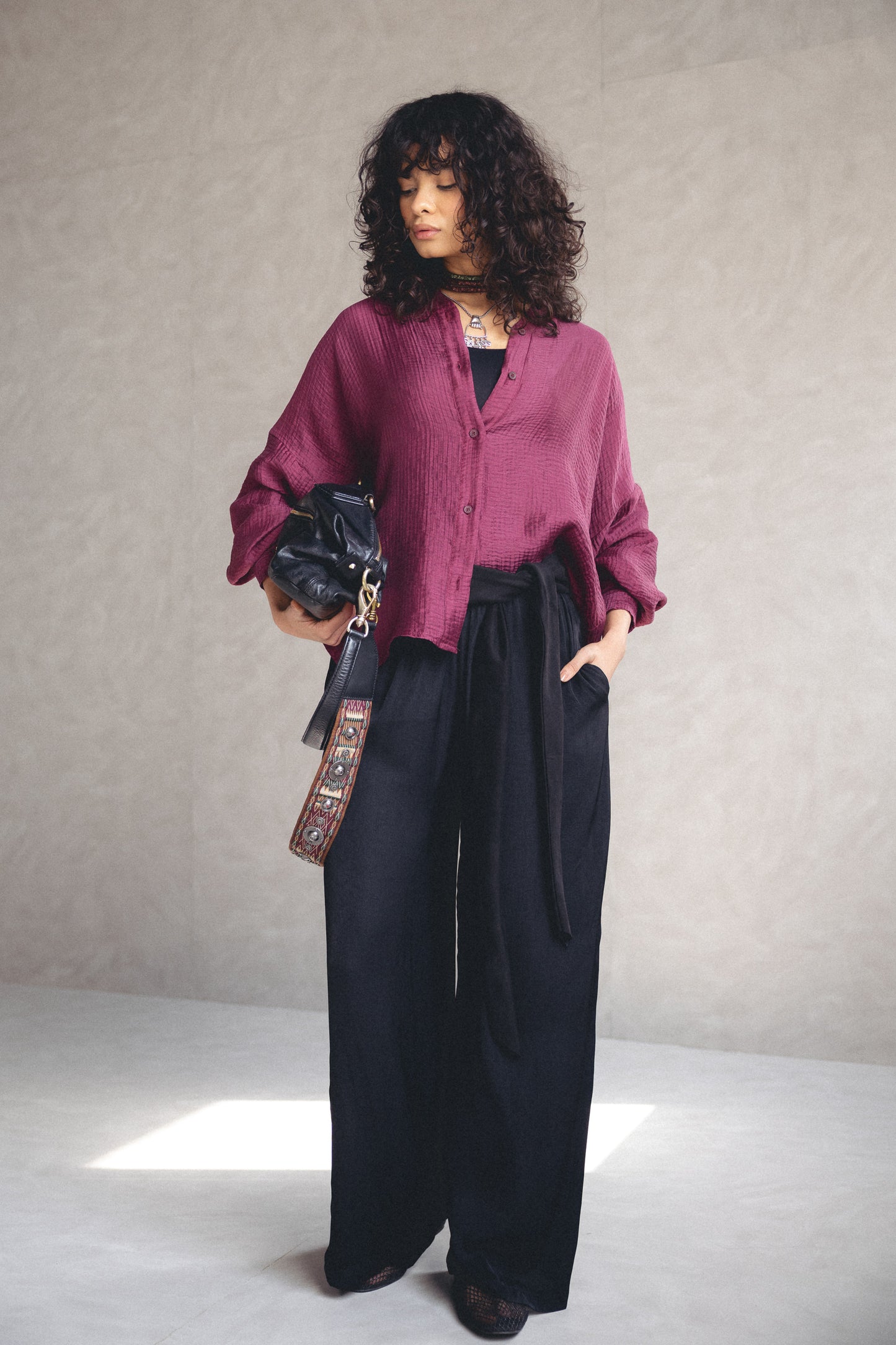 Framed Crinkled Shirt