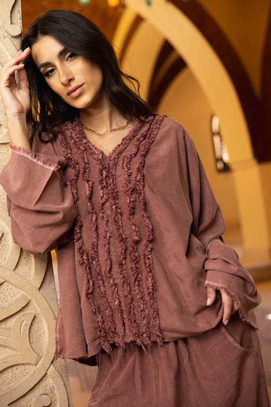 Tencel Frayed Shirt