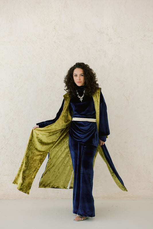 Baraka kaftan بَركة ( Double Face)( comes with its belt)