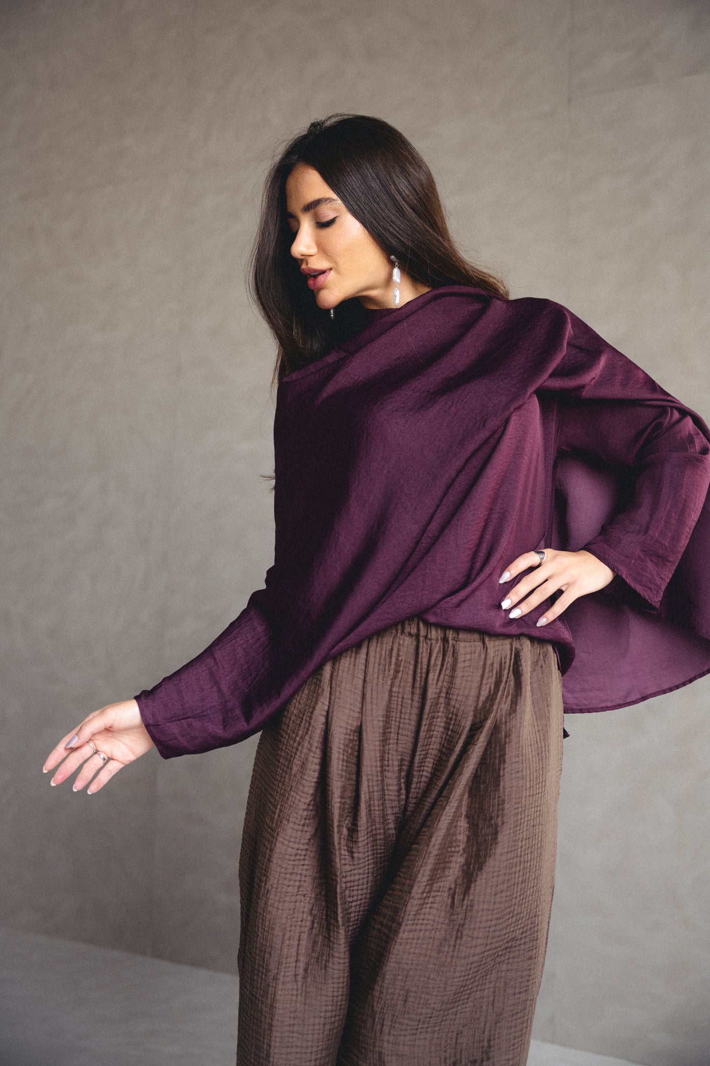 Floating shawl Shirt