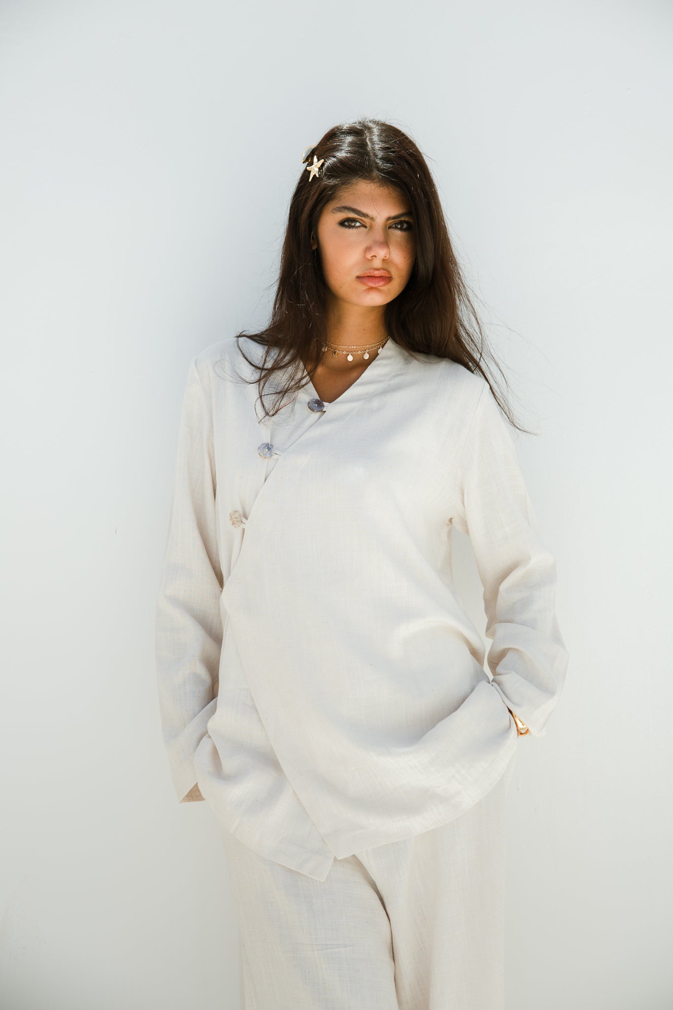Pearl off white shirt