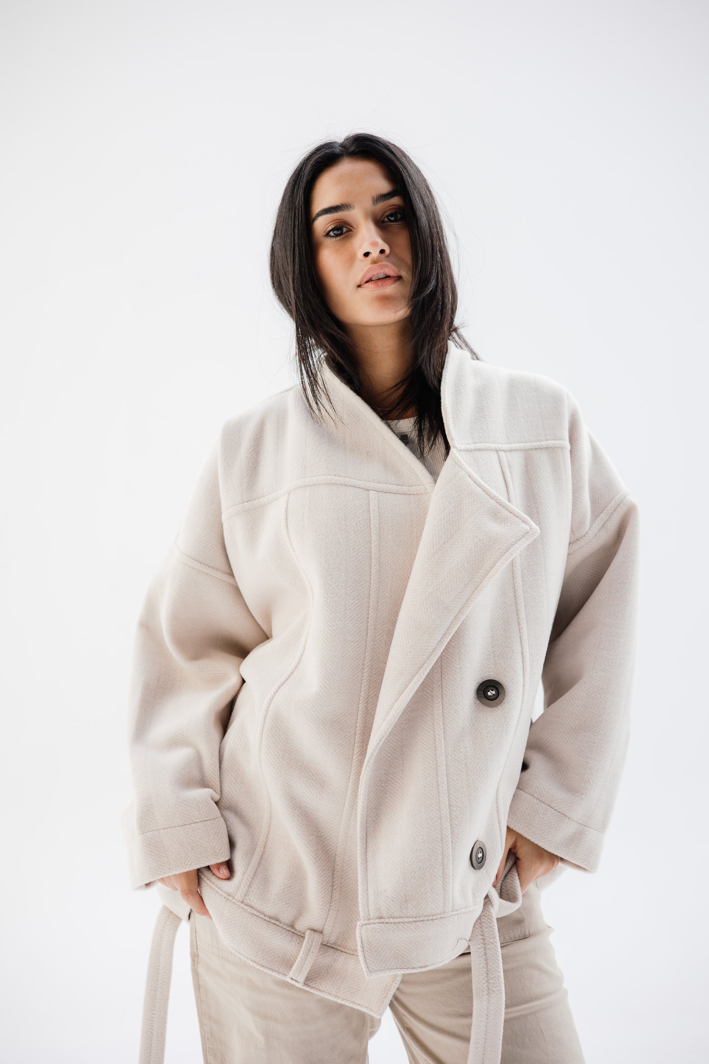 50% FLASH SALE Uneven lapels jacket