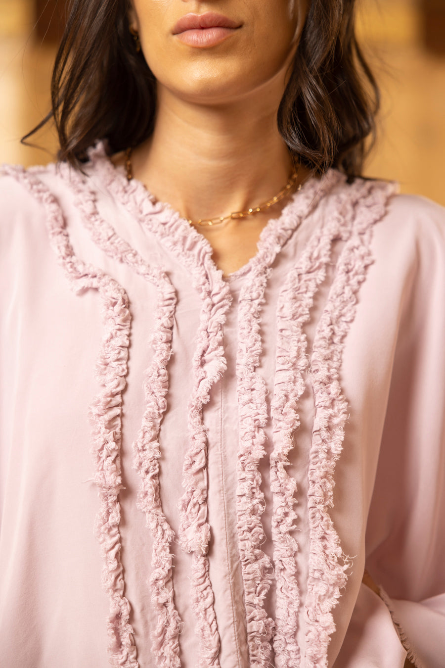 Tencel Frayed Shirt