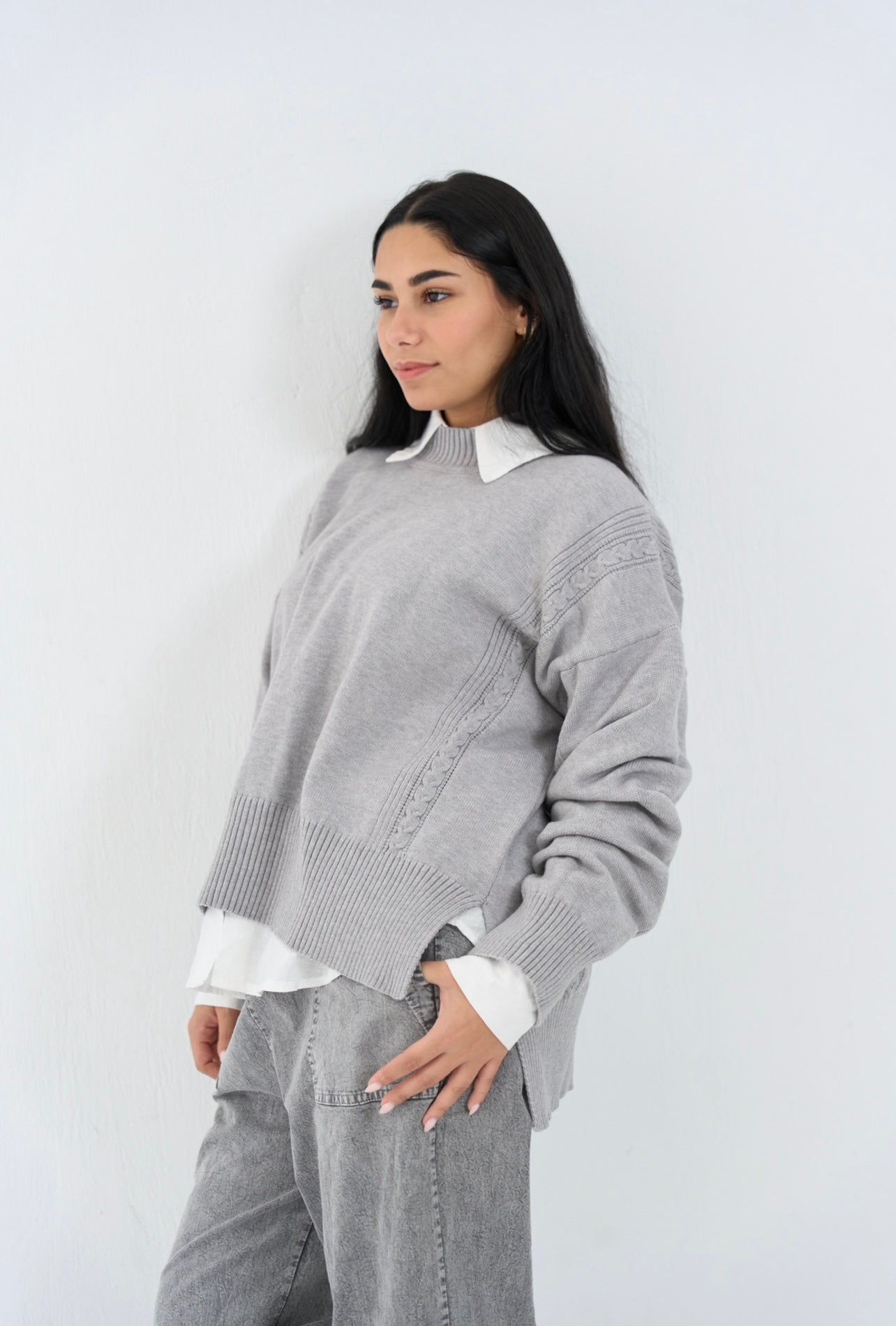 Braided Soft Touch Sweater