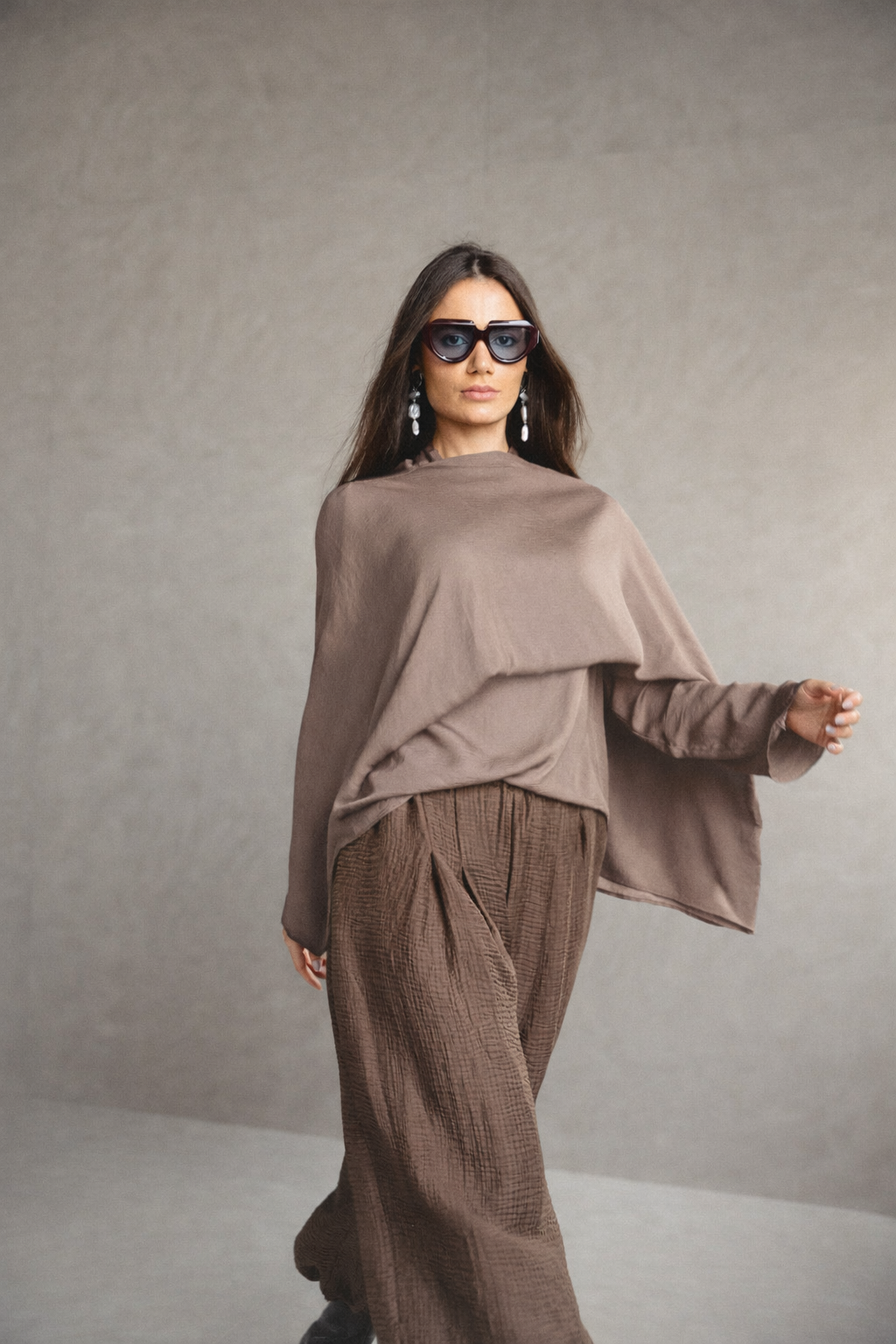 Floating shawl Shirt