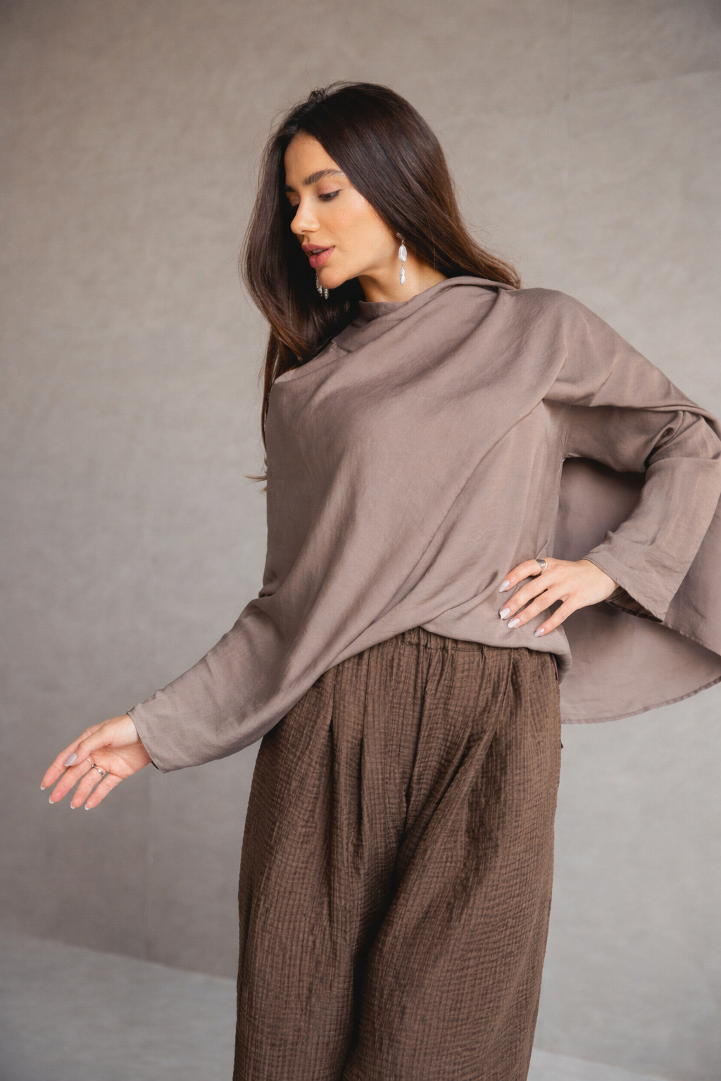 Floating shawl Shirt