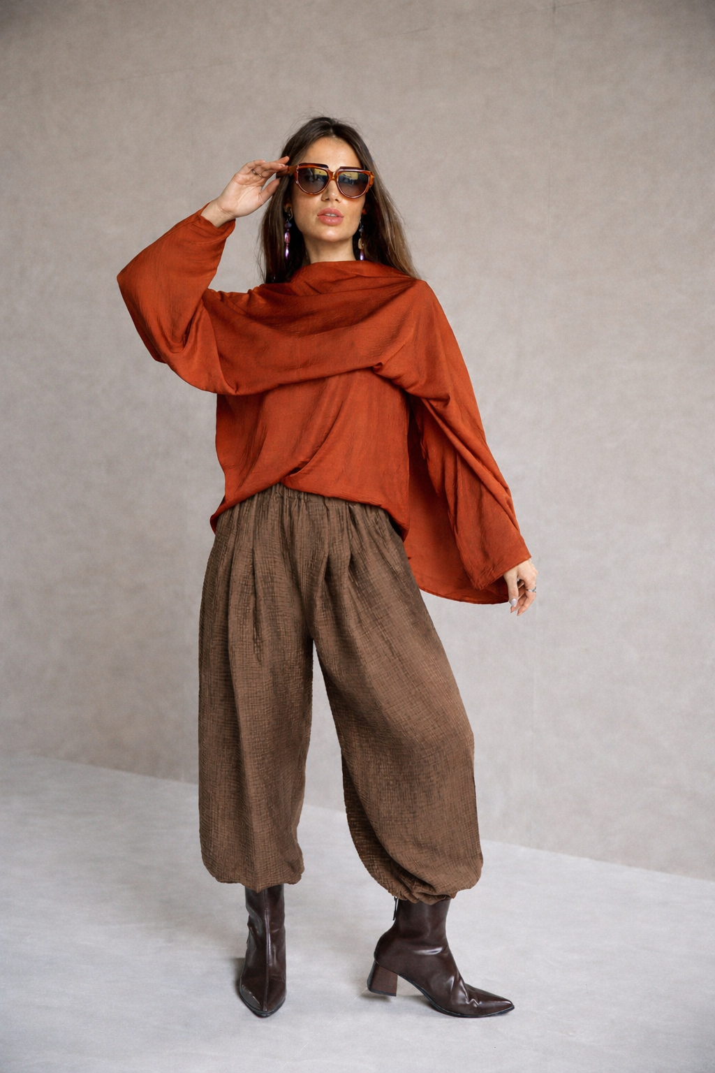 Floating shawl Shirt